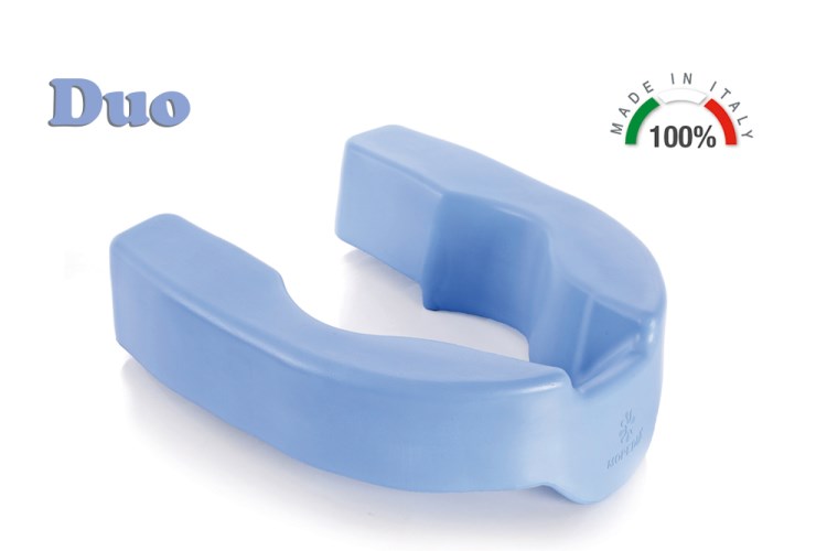 Rialzo anatomico universale Duo per water e bidet in materiale EVA grigio morbido altezza 10 cm.