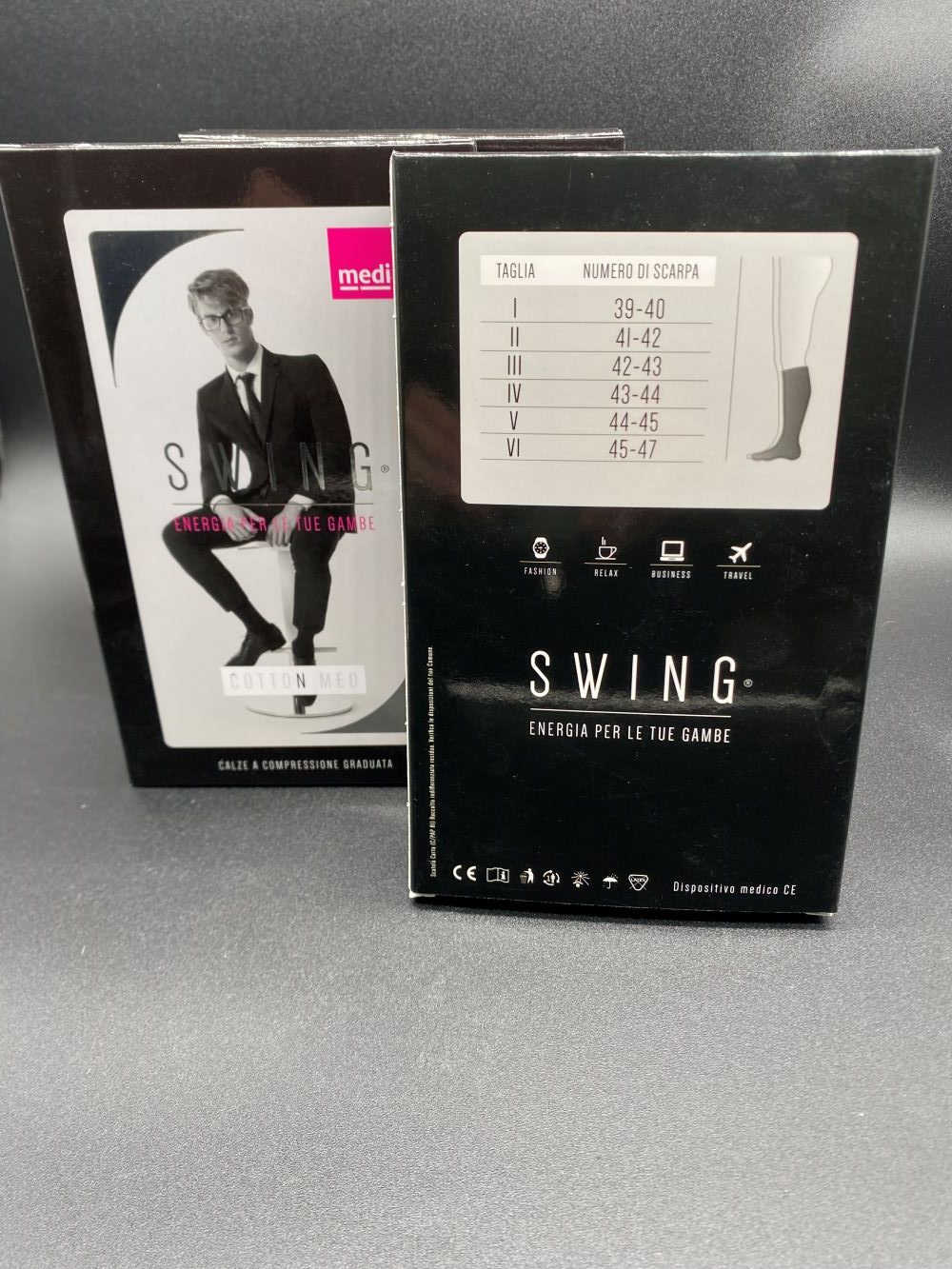 Gambaletto Uomo MEDI Swing Cotton Med – Calza a Compressione Graduata in Cotone - immagine 2