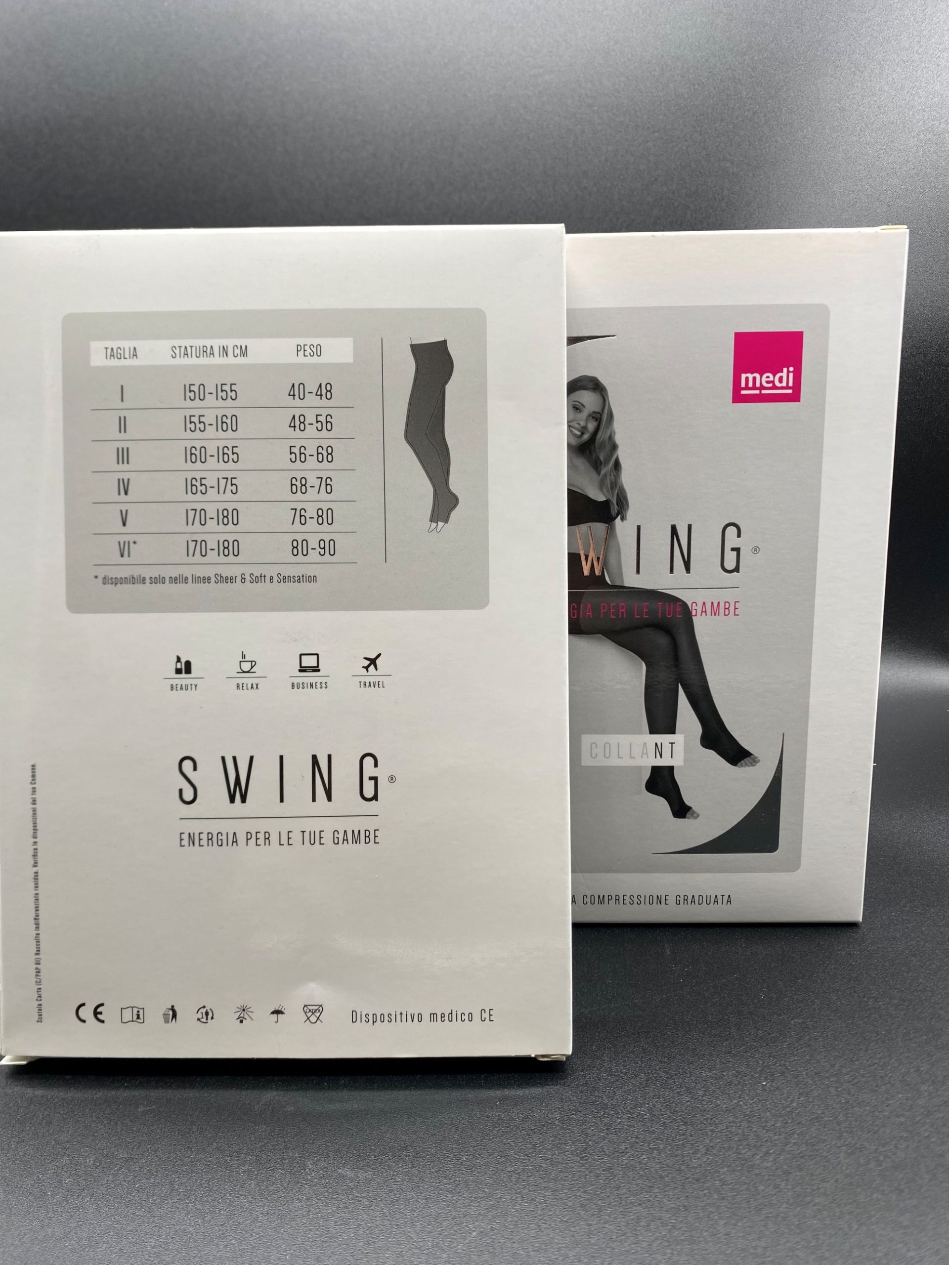 Collant MEDI Swing Sheer & Soft Punta Aperta – Calza Preventiva Elegante a Compressione Graduata - immagine 2