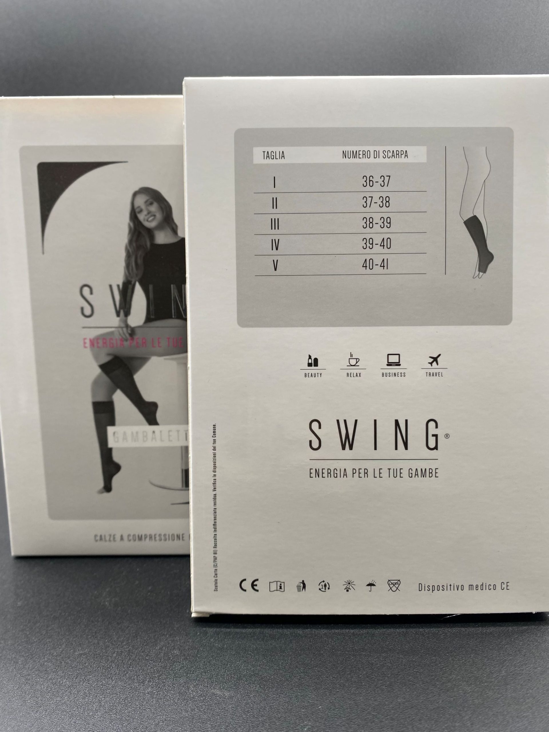 Gambaletto MEDI Swing Classic Punta Aperta – Calza Preventiva a Compressione Graduata - immagine 2